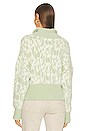 view 3 of 4 Studiowear Jacquard High Neck Knit Top in Light Green