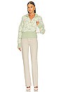 view 4 of 4 Studiowear Jacquard High Neck Knit Top in Light Green