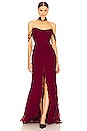 view 1 of 4 Cascading Ruffle Gown in Sangre