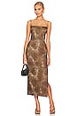 view 2 of 3 S&m Dress in Brown Paisley