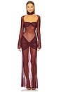 view 1 of 6 The Starlite Dress in Garnet in Chianti