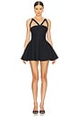 view 1 of 3 Petite Duchess Mini Dress in Noir