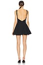 view 3 of 3 Petite Duchess Mini Dress in Noir
