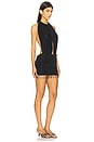 view 2 of 4 La Piscine Mini Dress in Black