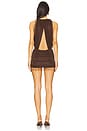 view 3 of 4 La Piscine Mini Dress in Brown