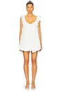 view 2 of 4 Colette Babydoll Dress in White Rose