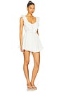 view 3 of 4 Colette Babydoll Dress in White Rose