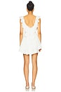 view 4 of 4 Colette Babydoll Dress in White Rose