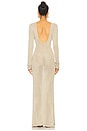 view 3 of 3 Rose Pointelle Dress in Kitten Grey