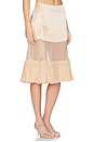 view 2 of 6 FALDA MIDI in Honey