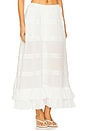 view 2 of 6 Mirage Bustle Skirt in Ivory in White Rose