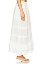 view 3 of 6 Mirage Bustle Skirt in Ivory in White Rose