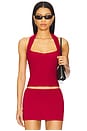 view 1 of 4 Knit Halter Top in Ruby