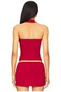 view 3 of 4 Knit Halter Top in Ruby