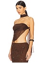 view 3 of 5 Deity Top in Brown