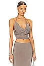 view 1 of 4 Donatella Halter Top in Grey