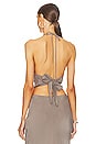 view 3 of 4 Donatella Halter Top in Grey