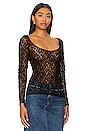 view 2 of 4 Corsica Lace Top in Black