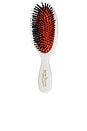 view 1 of 1 Pocket Bristle & Nylon Hairbrush in White