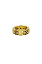 view 1 of 2 Davie Ring in 14k Gold Plated & Black Resin
