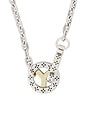 view 2 of 3 MARINER CHAIN & WHEEL 목걸이 in Silver 925 & 14k Gold Plated