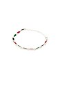 view 1 of 2 Poncho Bracelet in Silver 925, Black, Red, & Green Resin