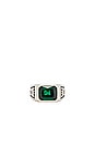 view 1 of 3 Midnight Ring Slim in Silver 925 & Emerald