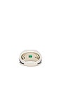 view 3 of 3 Midnight Ring Slim in Silver 925 & Emerald