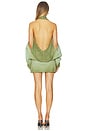 view 3 of 3 Deep Cut Cowl Polo-dress in Fade Out Khaki