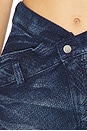view 6 of 6 Bias V Shape Mini Shorts in Deep Blue