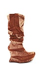 view 1 of 6 Drapey Slouch Boots in Freckled Truffle