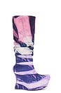 view 1 of 6 Drapey Slouch Boots in Twilight Amethyst Waves