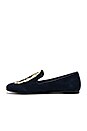 view 5 of 5 SLIPPERS MOTIF SQUELETTE JEMMA JEM in Navy & Gold