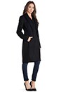 view 3 of 5 Peplum Coat in Black & French Navy