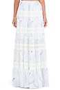 view 1 of 3 Tiered Maxi Skirt in Day Lily Blue