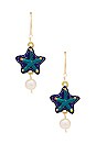 view 1 of 3 Starfish Earrings in Blue