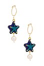 view 2 of 3 Starfish Earrings in Blue