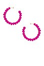 view 2 of 3 Candongas Petit Earrings in Fuchsia