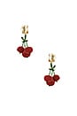view 2 of 2 Cerezas Silvestres Earring in Red