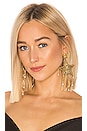 view 1 of 3 Estrella Fugaz Blanca Earrings in Gold