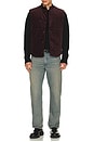 view 4 of 4 Wayne Needle Cord Vest in Plum
