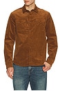 view 3 of 4 Eastwood Needle Cord Shirt in Saddle