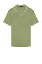 view 1 of 3 Crepe Bond Polo in Jade