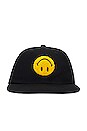 view 1 of 2 Smiley Upside Down 6 Panel Hat in Black