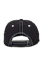 view 2 of 2 Contemporary Art 6 Panel Hat in Black