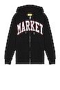 view 1 of 3 Arc Zip Up Hoodie in Black