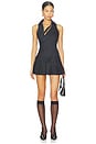 view 1 of 4 Dislocated Halterneck Blazer Dress in Black