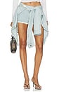 view 1 of 6 Knot Shirt Short in Blue