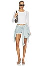 view 6 of 6 Knot Shirt Short in Blue