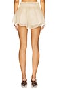 view 4 of 6 Linen Ruffle Shorts in Beige